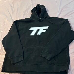 District Black Hoodie with TF Emblem Size L in